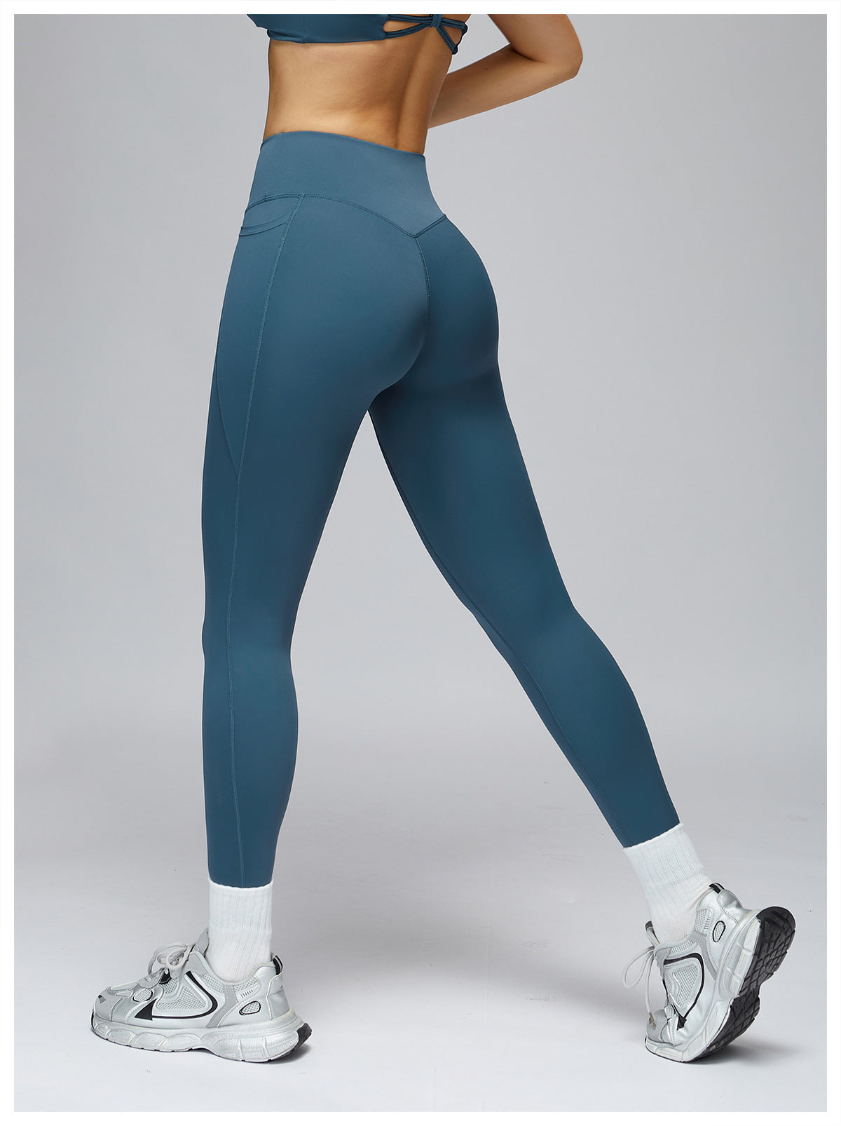 Nude Feel Trousers High Waist Belly Contracting And Close-fitting Yoga Pants