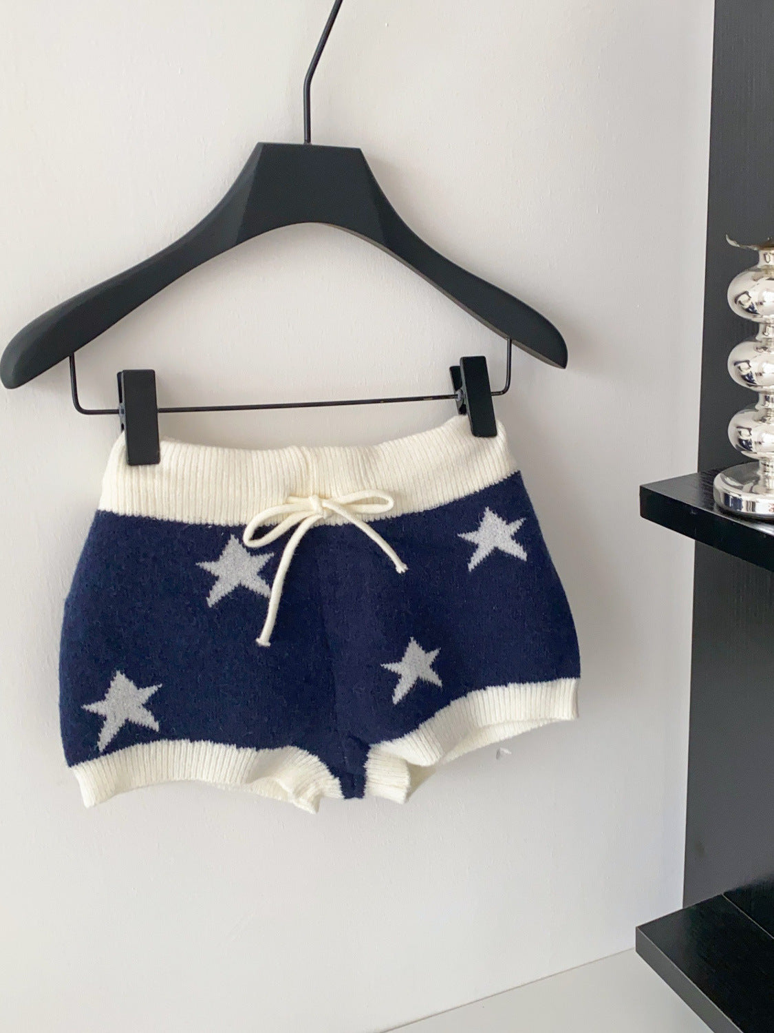 American Pure Hot Girl Slim-fitting Cool Casual Knitted Shorts For Women