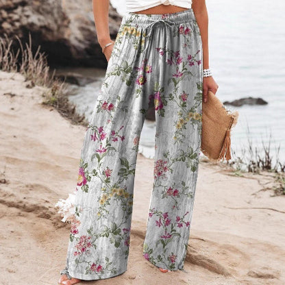 High Waist Casual Loose Wide Leg Pants