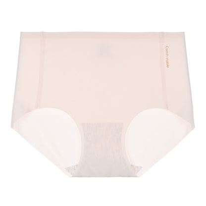 Ice Silk Underwear For Women Traceless Mid Waist Cotton Crotch Antibacterial