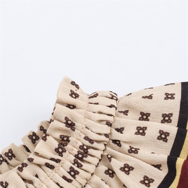 Women's Fashionable Simple Loose Printed Long Dress