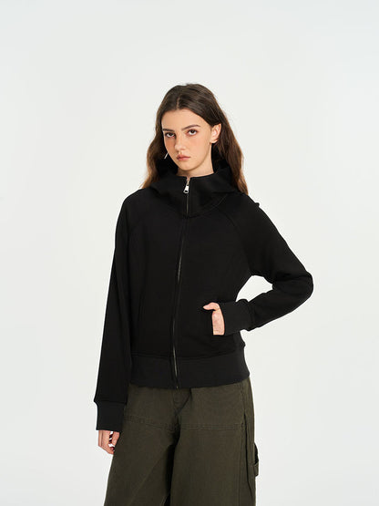 Women's Fashion Brand Solid Color Slim Gray Short Coat