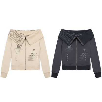 Retro Hot Girl Personalized Patterns Design Sweater Cardigan