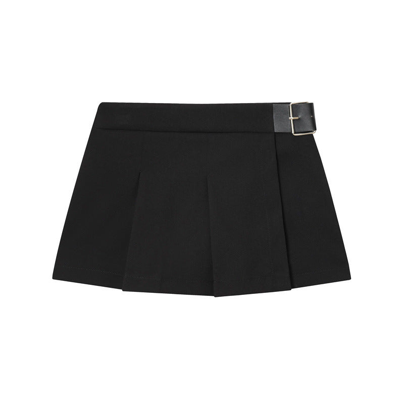 Women's Pure Desire Wide Pleated Belt Culottes