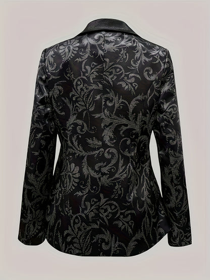 Embossed Stitching Elegant Banquet Date Easy Matching Coat