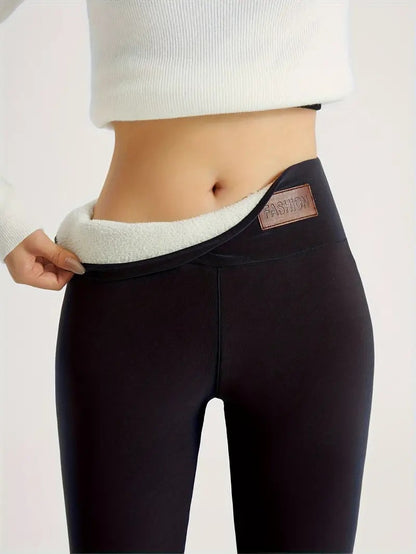 Simple Solid Color Casual Thickening Sports Leggings
