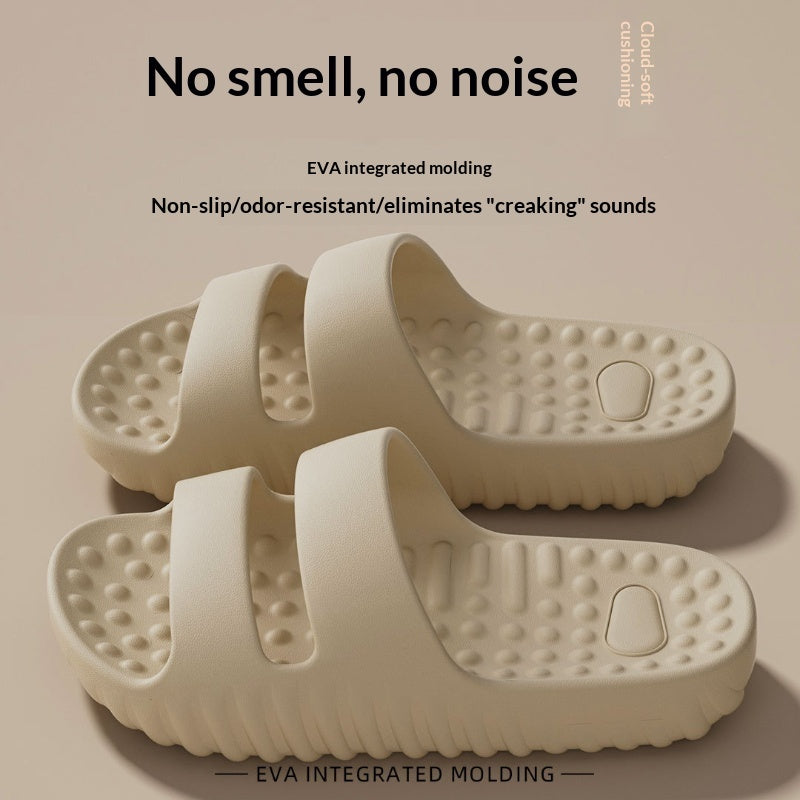 Thick-soled Massage Slippers Indoor Home Use Non-slip And Quiet EVA Material Deodorizing